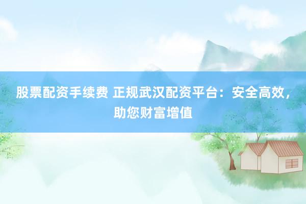 股票配资手续费 正规武汉配资平台：安全高效，助您财富增值
