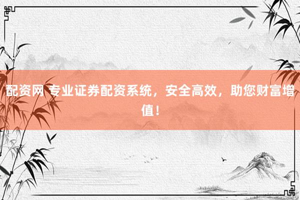 配资网 专业证券配资系统，安全高效，助您财富增值！