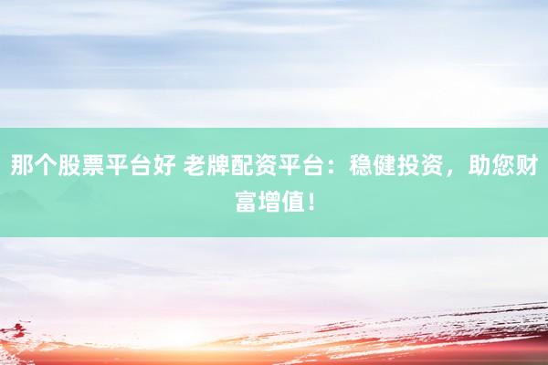 那个股票平台好 老牌配资平台：稳健投资，助您财富增值！