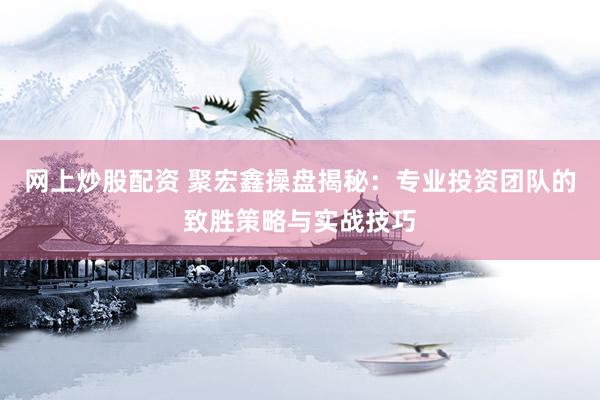 网上炒股配资 聚宏鑫操盘揭秘：专业投资团队的致胜策略与实战技巧