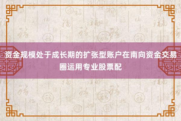 资金规模处于成长期的扩张型账户在南向资金交易圈运用专业股票配